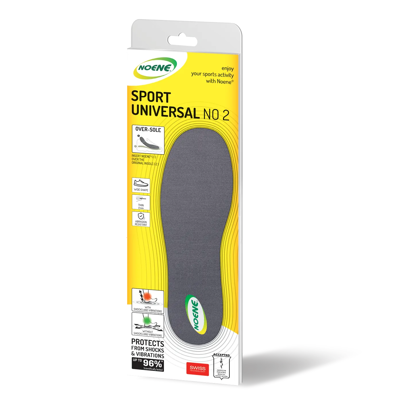 Noene Universal NO2 semelles sport amorti 2 mm