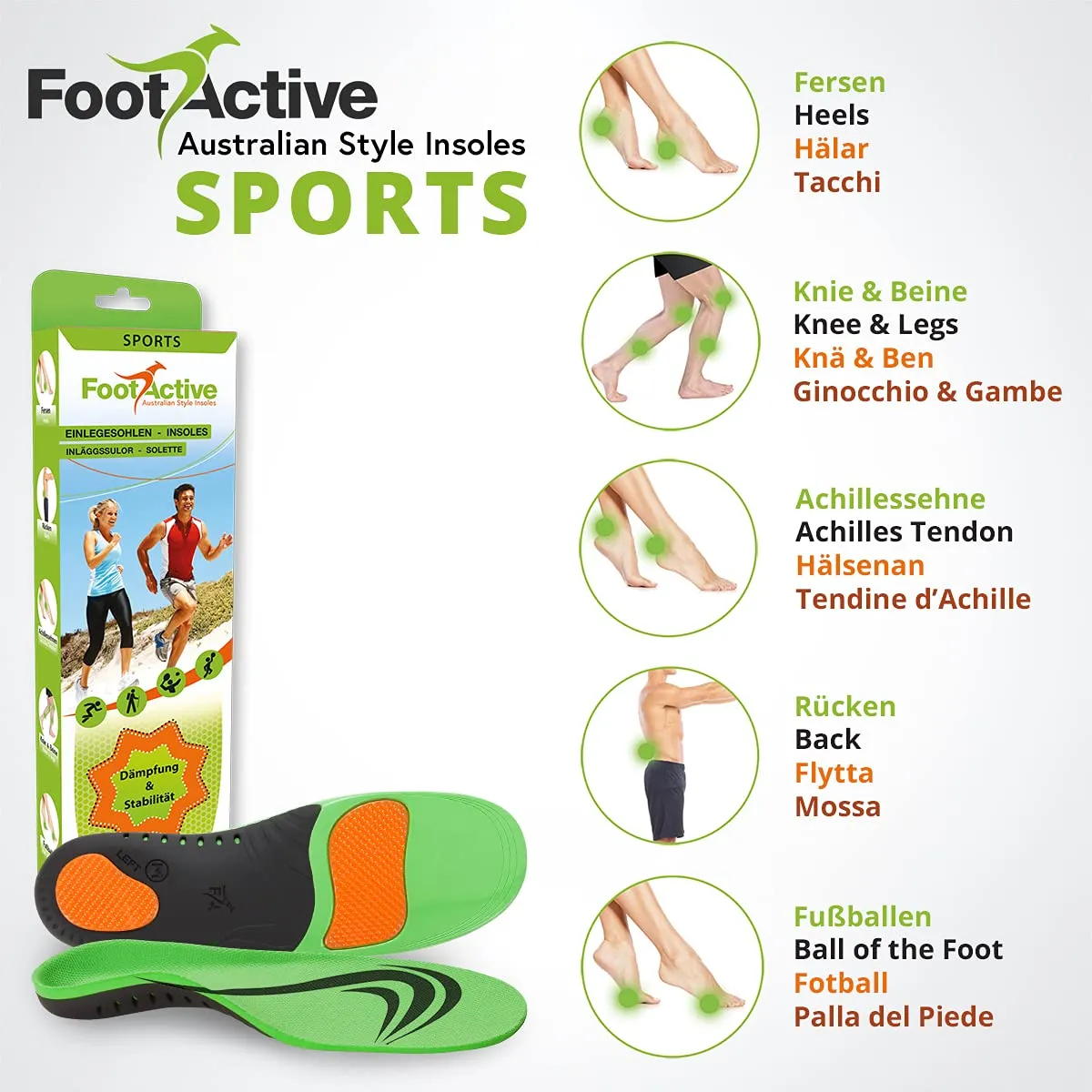 FootActive Sport semelle 42-43 amorti impacts