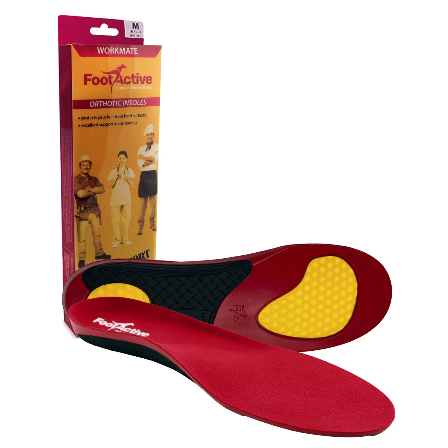 FootActive Workmate semelles travail 39/41 amorti talon