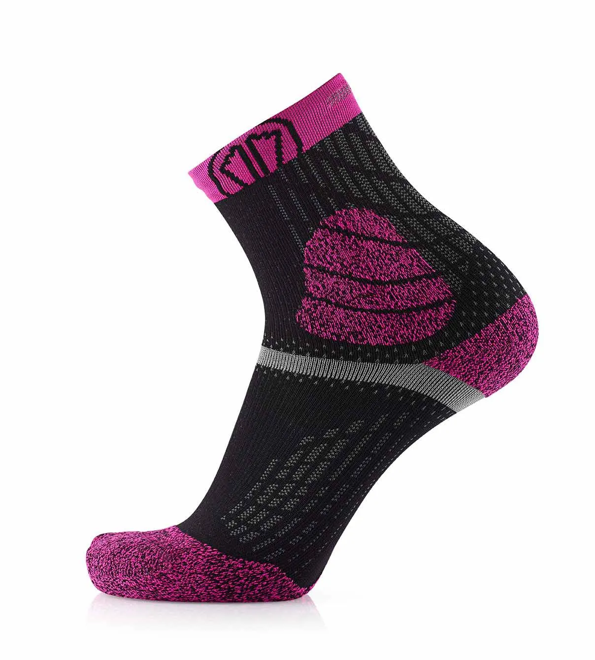 My FIT Trail Protect chaussettes trail rose/noir