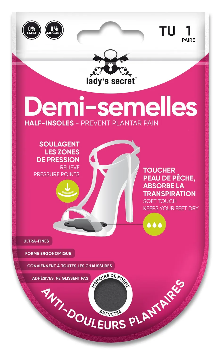 Lady's Secret Patchs confort anti-frottement ampoules