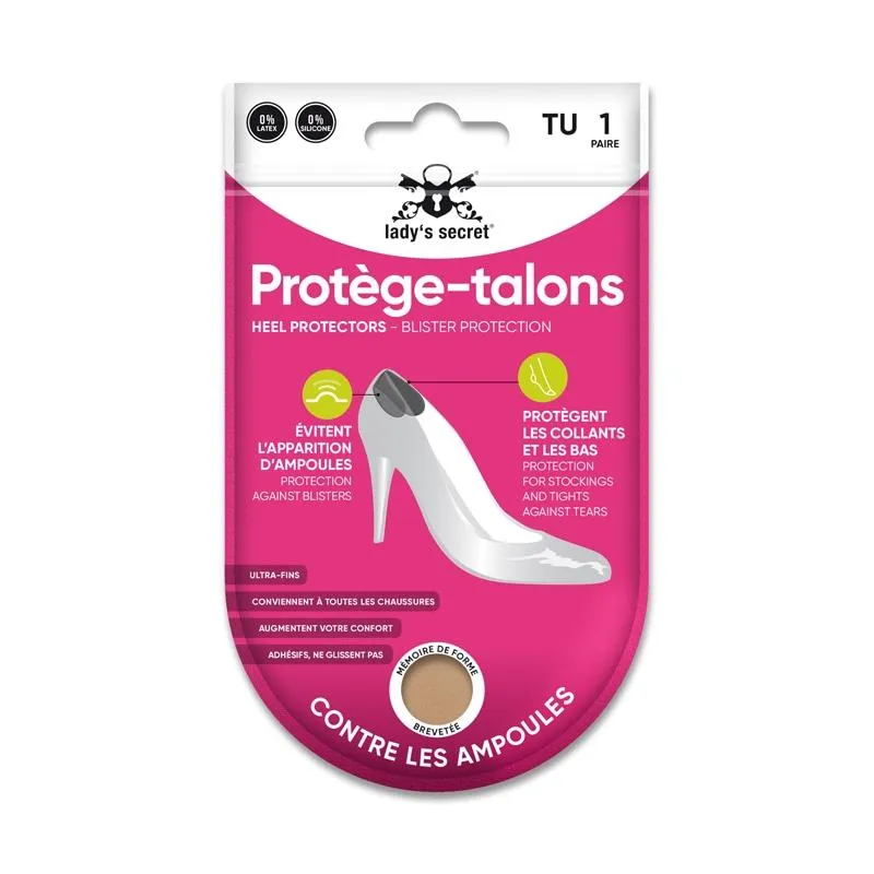 Lady's Secret Protège-Talons anti-ampoules noir