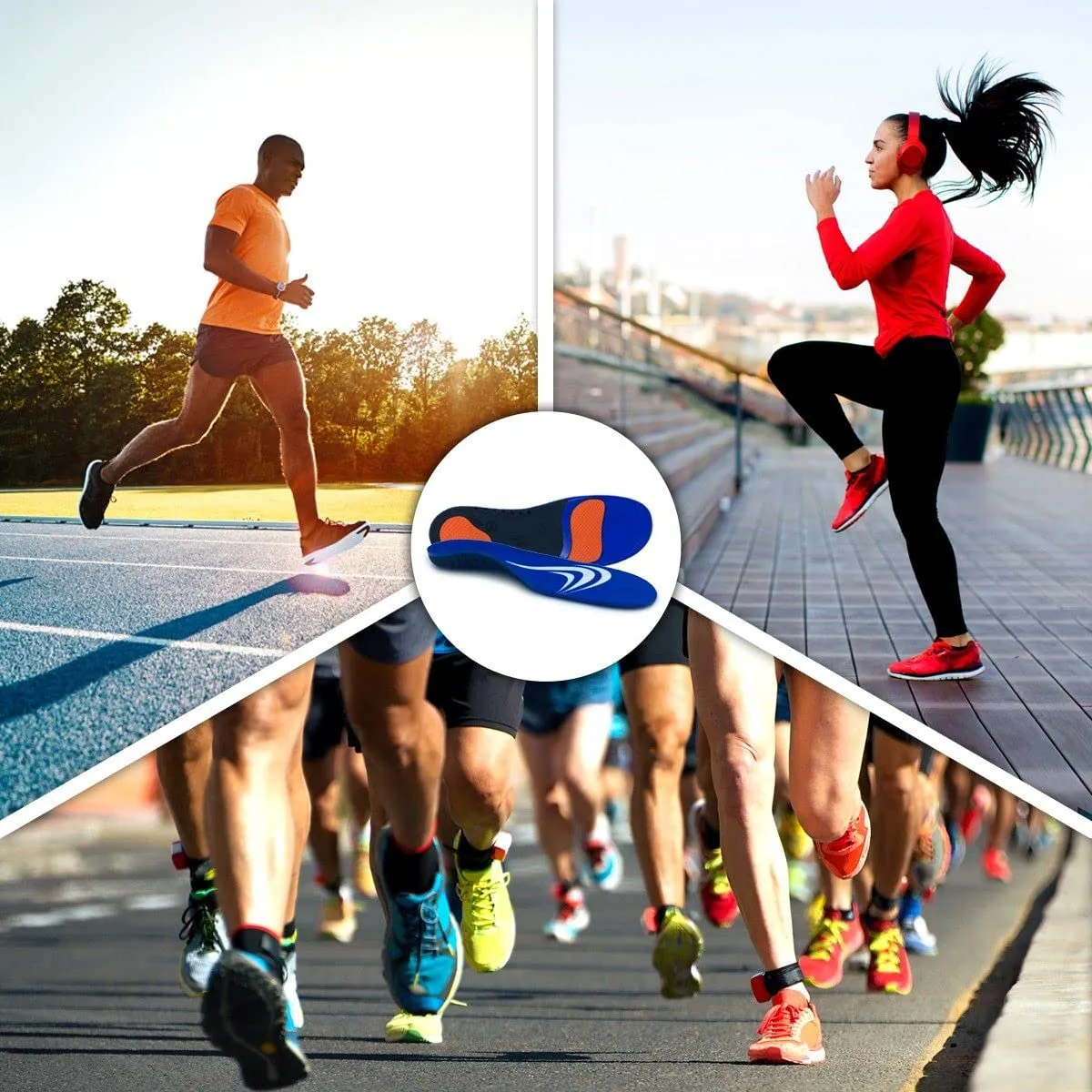 FootActive Sports semelles orthopédiques bleu 36/38 amorti