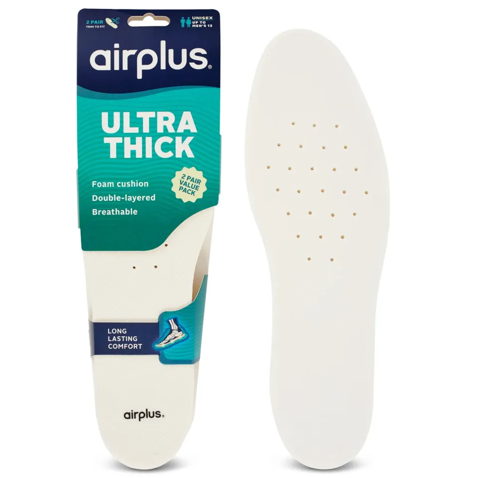 Airplus Ultra Thick semelles épaisses mousse 2 paires