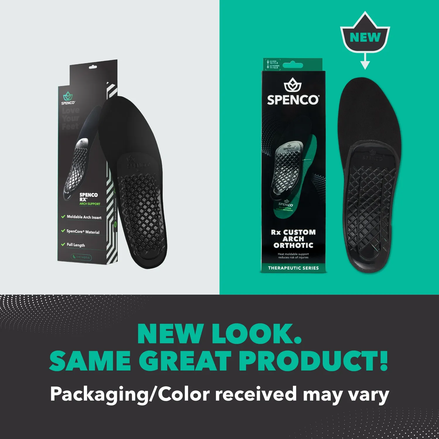 Spenco RX Custom Arch semelle orthopédique voûte thermoformable