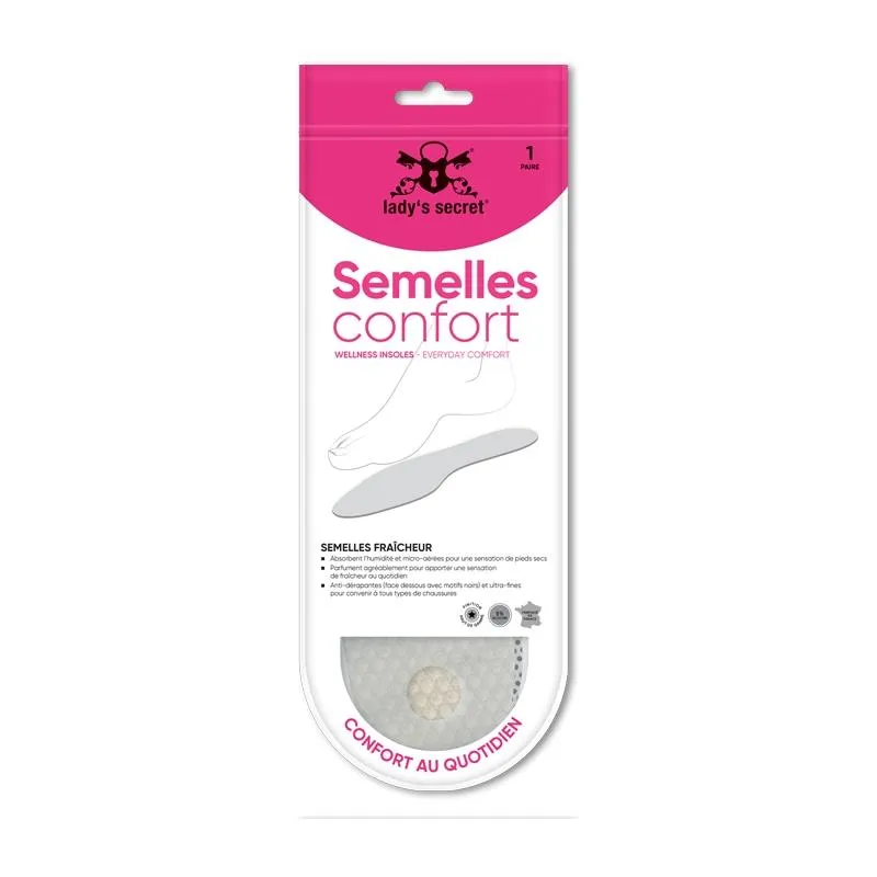 Lady's Secret Semelles Fraîcheur 36-37 4 paires parfumées