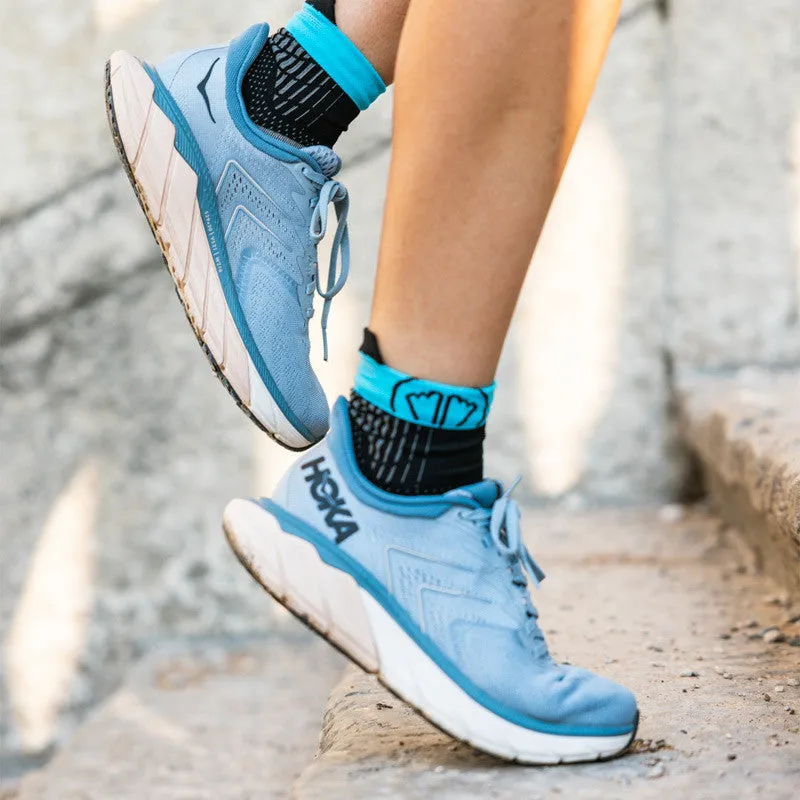 My FIT Run Feel chaussettes running noir turquoise fines