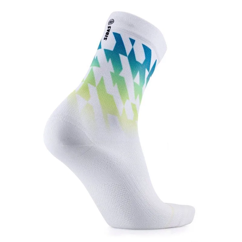 My FIT Run Colors Geo chaussettes trail vert bleu