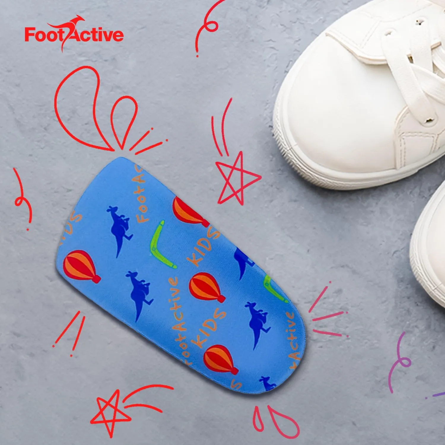 FootActive Kids 3/4 semelle enfant voûte plantaire