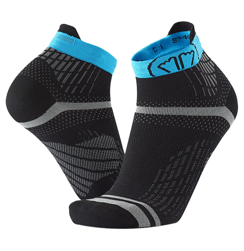My FIT Run Feel chaussettes running noir turquoise fines