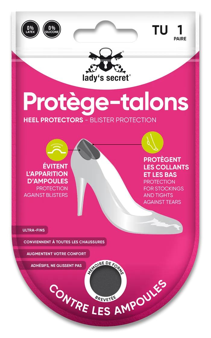 Lady's Secret Protège-Talons anti-ampoules noir