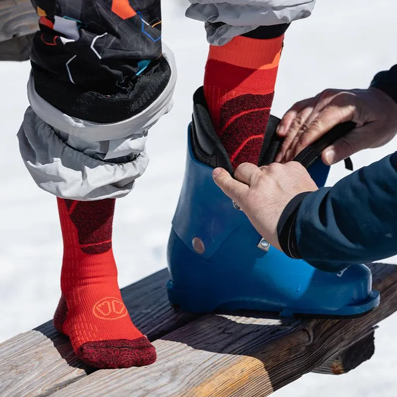 My FIT Ski Merino Junior chaussettes ski rouge enfant