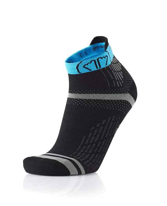 My FIT Run Feel chaussettes running noir turquoise fines