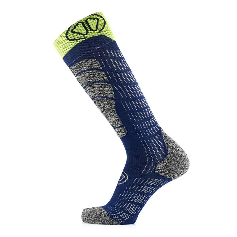 My FIT Ski Comfort chaussettes ski bleu/gris x2 mérinos