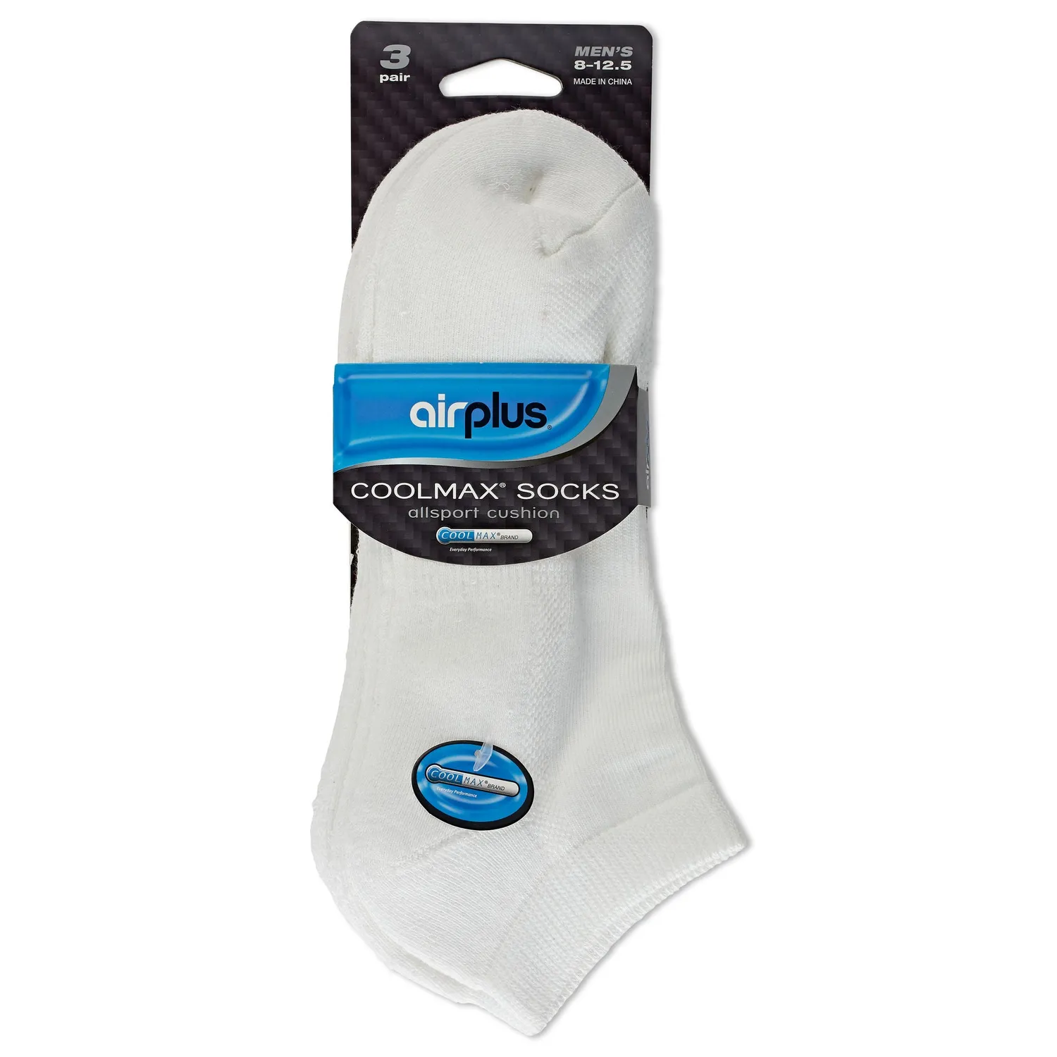 Airplus Coolmax Allsport chaussettes fines lot 3 noir