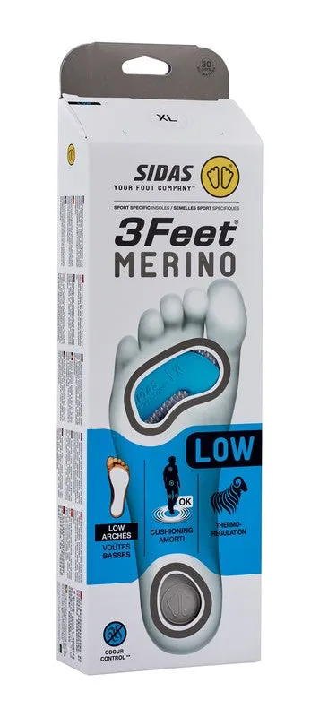 My FIT 3Feet Merino Low semelles ski chaud laine XS-XXL