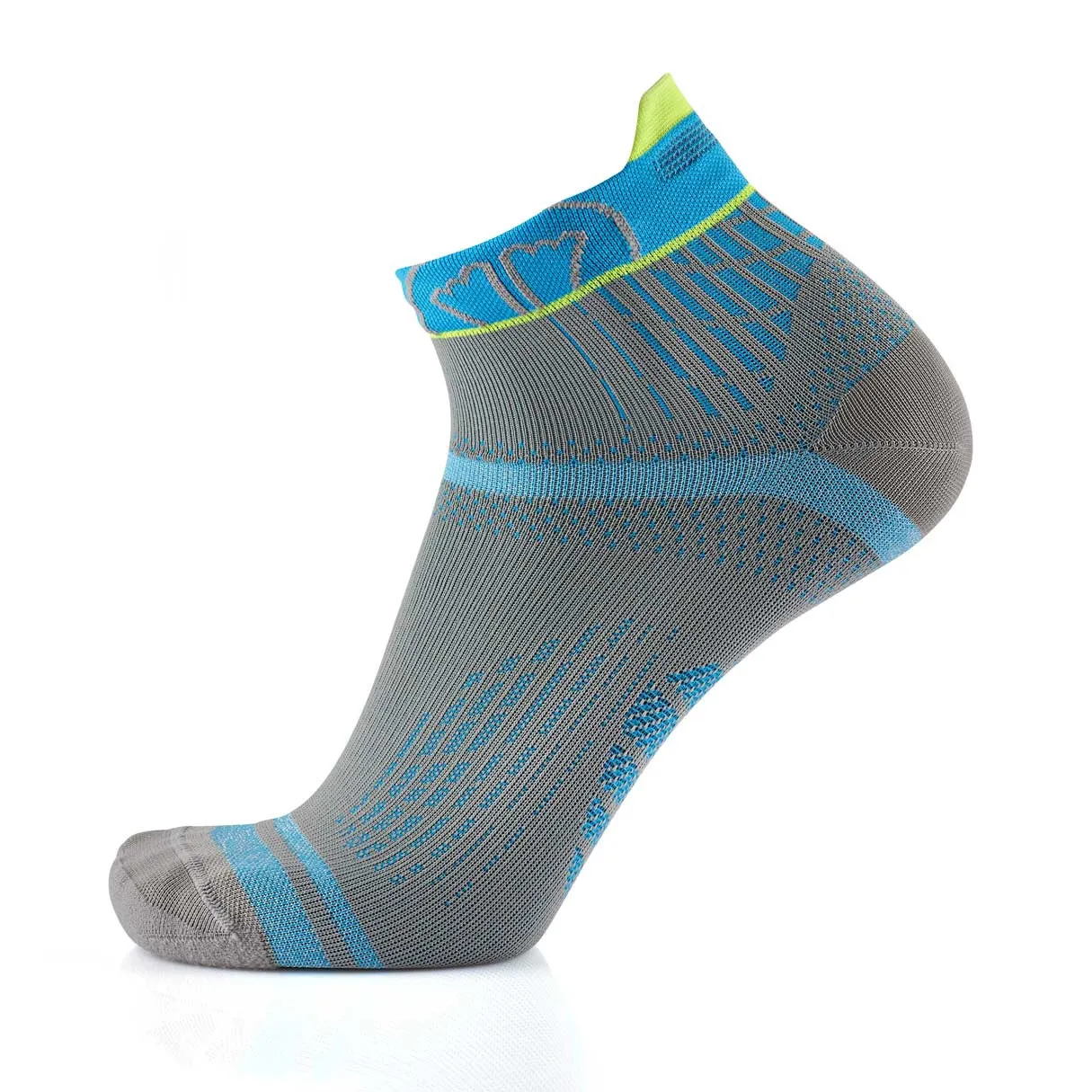 My FIT Run Feel chaussettes running fines gris turquoise