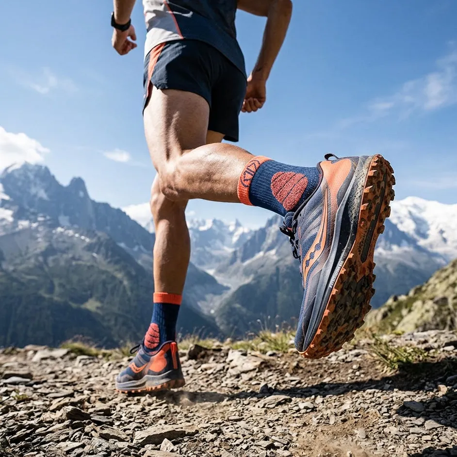 My FIT Trail Protect chaussettes trail bleu orange