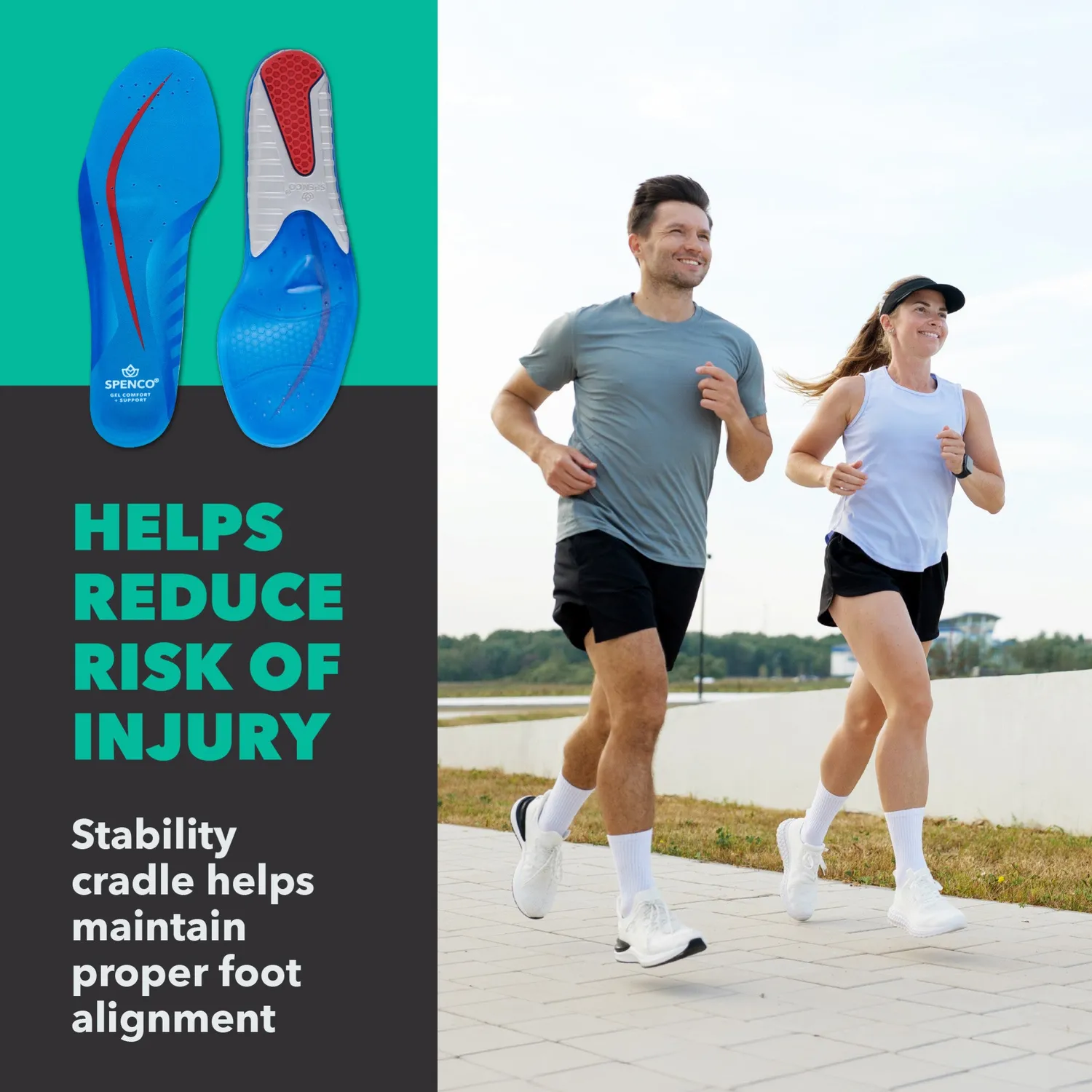Spenco Gel Comfort Support semelle gel voûte moyenne