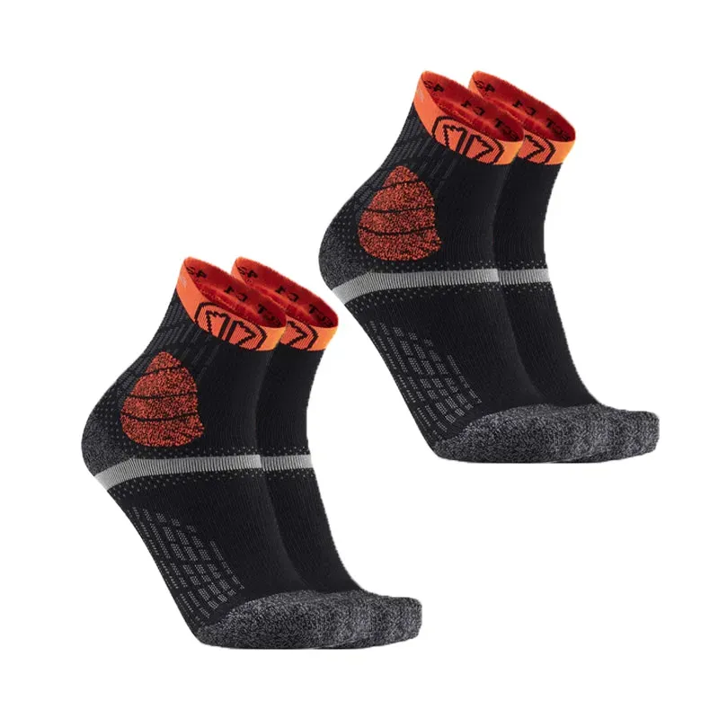 My FIT Trail Protect chaussettes trail noires orange x2