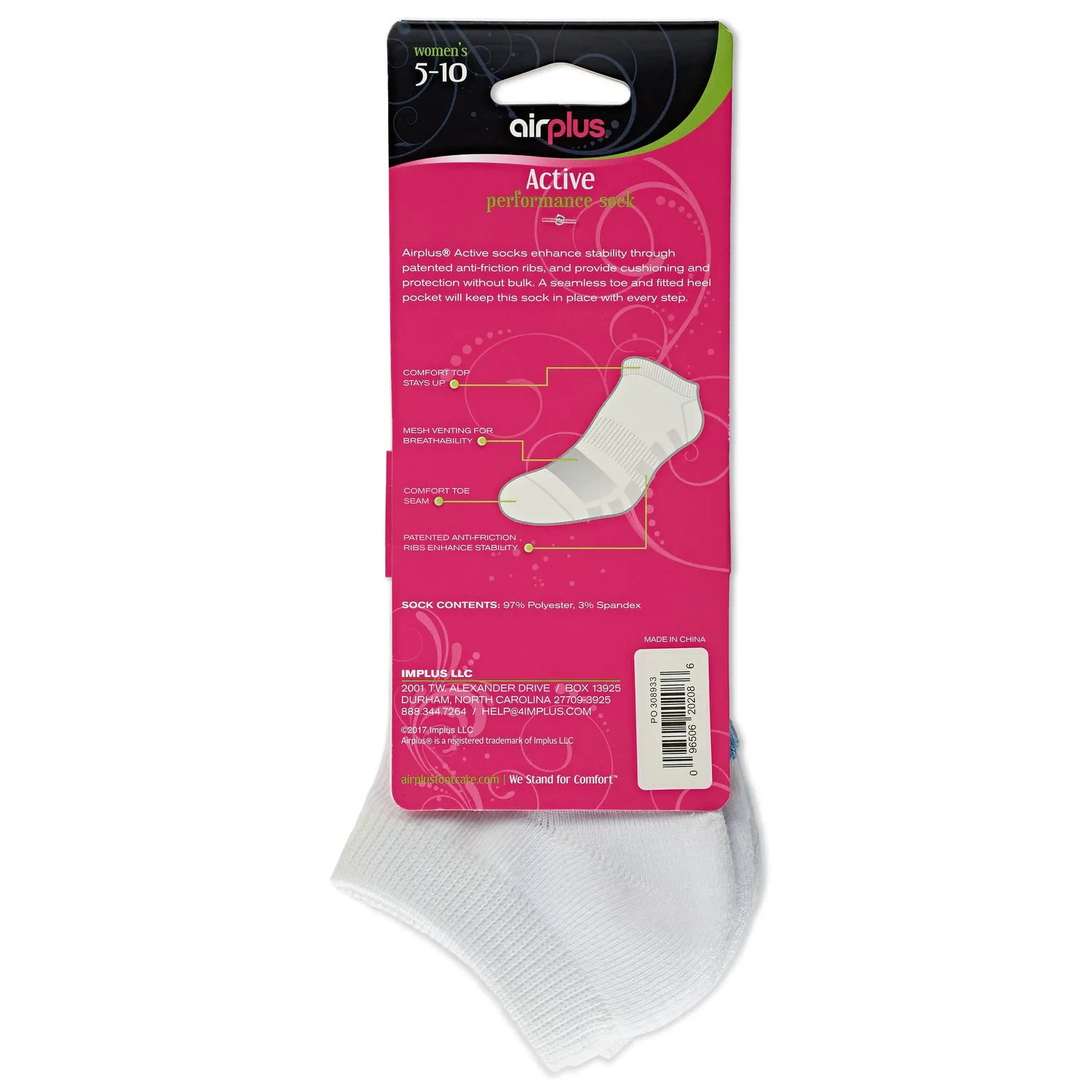 Airplus Active chaussettes invisibles lot de 3 M