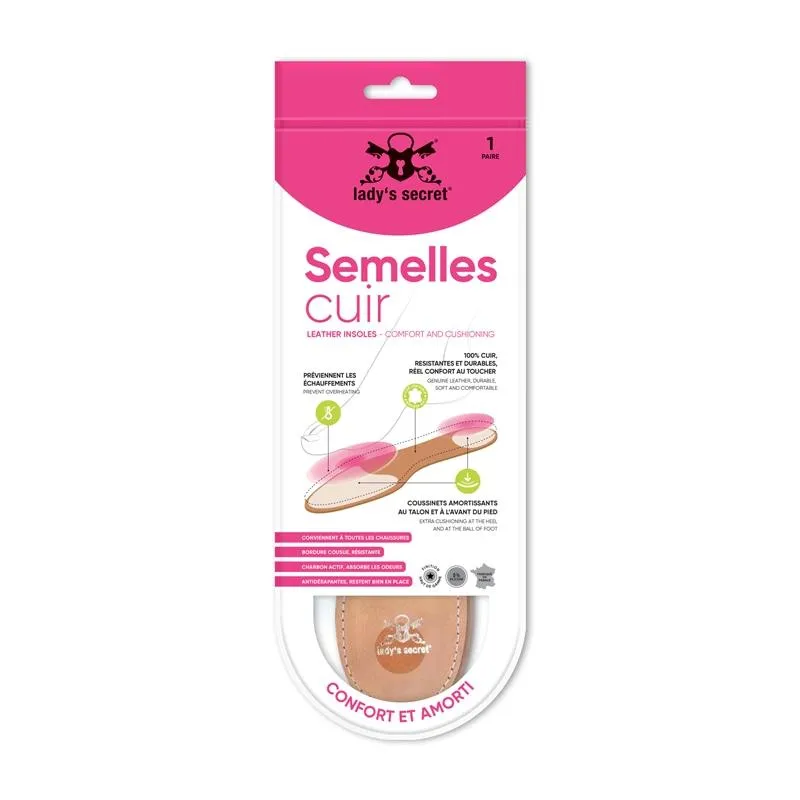 Lady's Secret Semelles 100% Cuir Confort et Amorti cuir