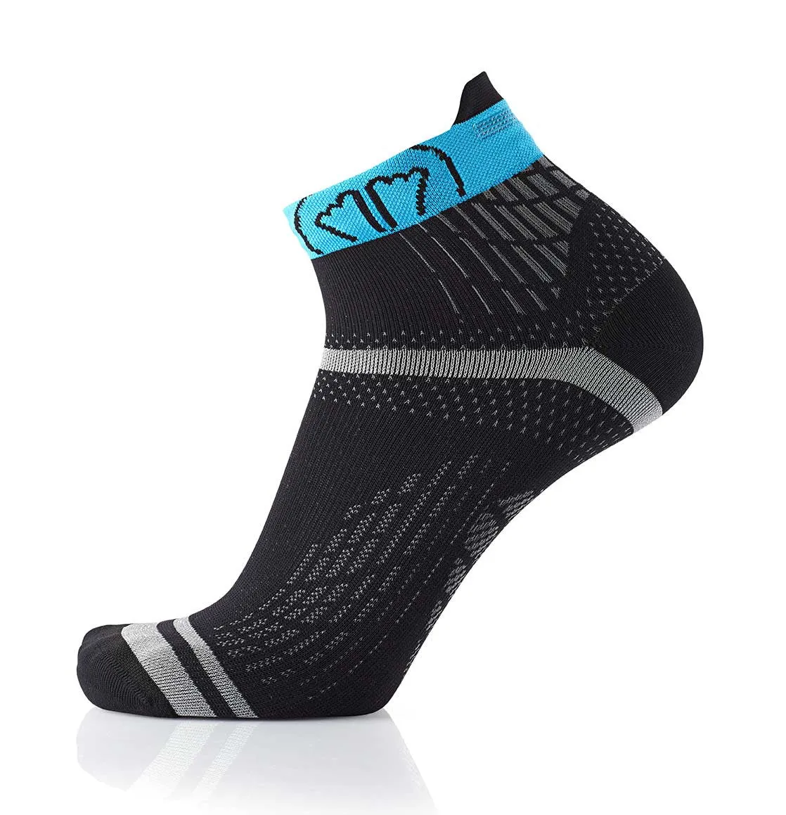 My FIT Run Feel chaussettes running noir turquoise fines