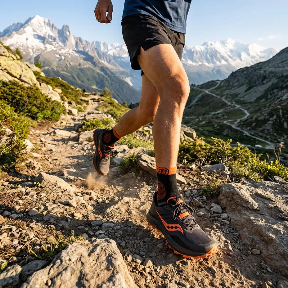 My FIT Trail Protect chaussettes trail noir/orange anti-ampoule