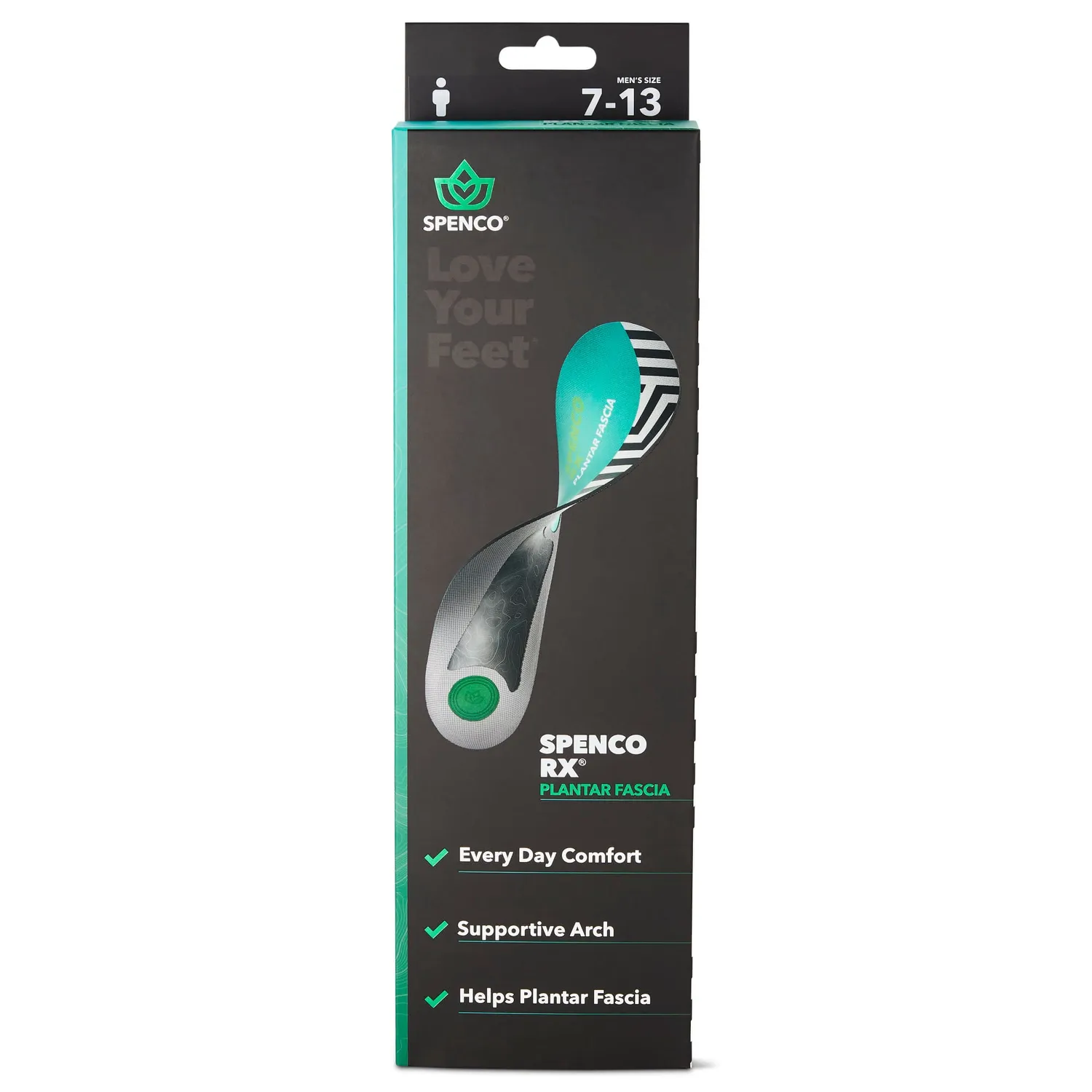 Spenco RX Plantar Fascia semelles longueur complète soutien voûte