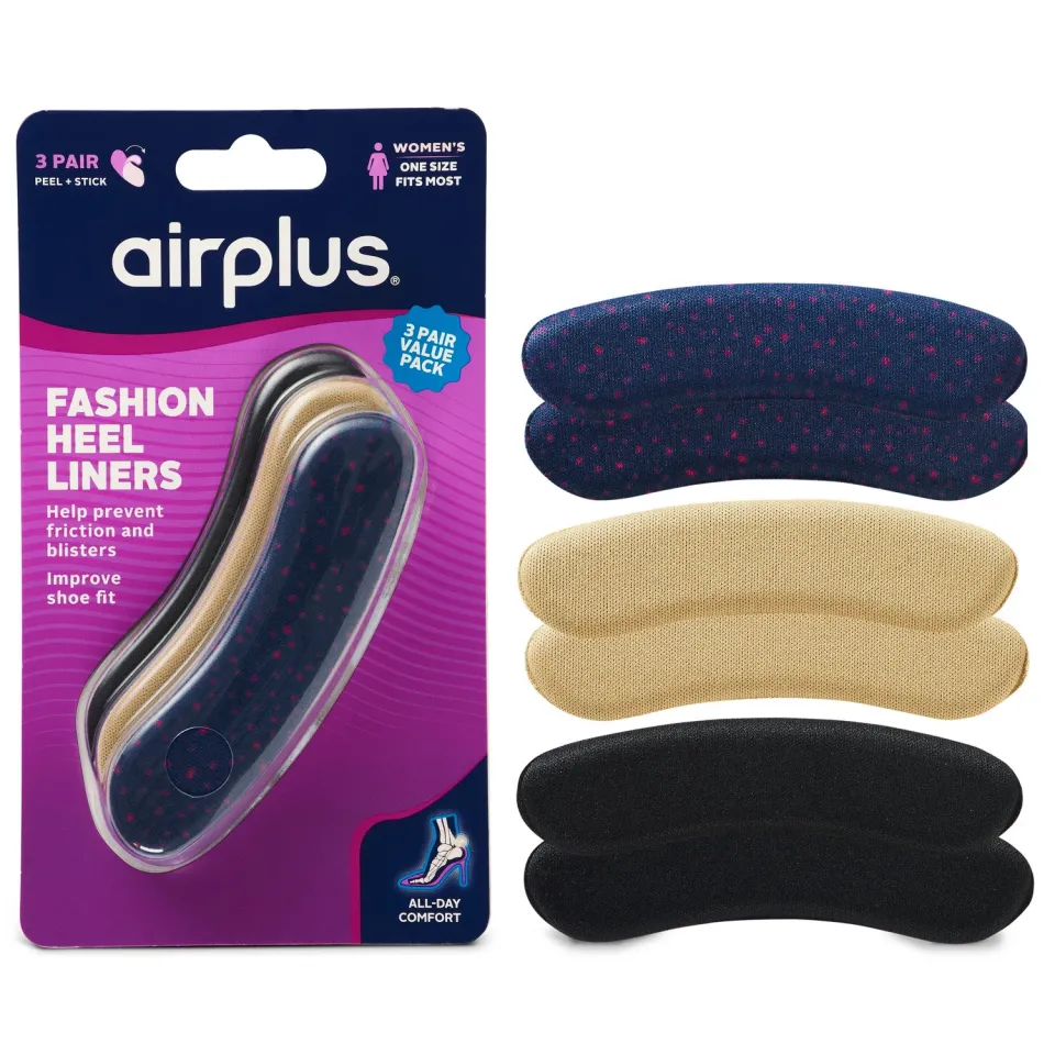 Airplus Fashion Heel Liners protège-talon lot de 3 mousse