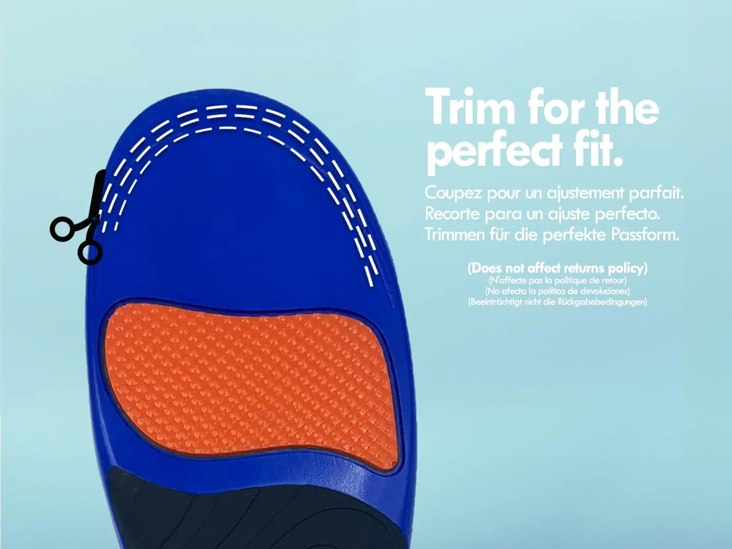FootActive Sport semelles sport bleu 43/45 anti-pronation