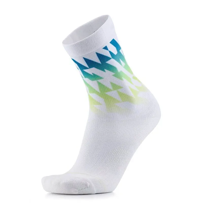 My FIT Run Colors Geo chaussettes trail vert bleu