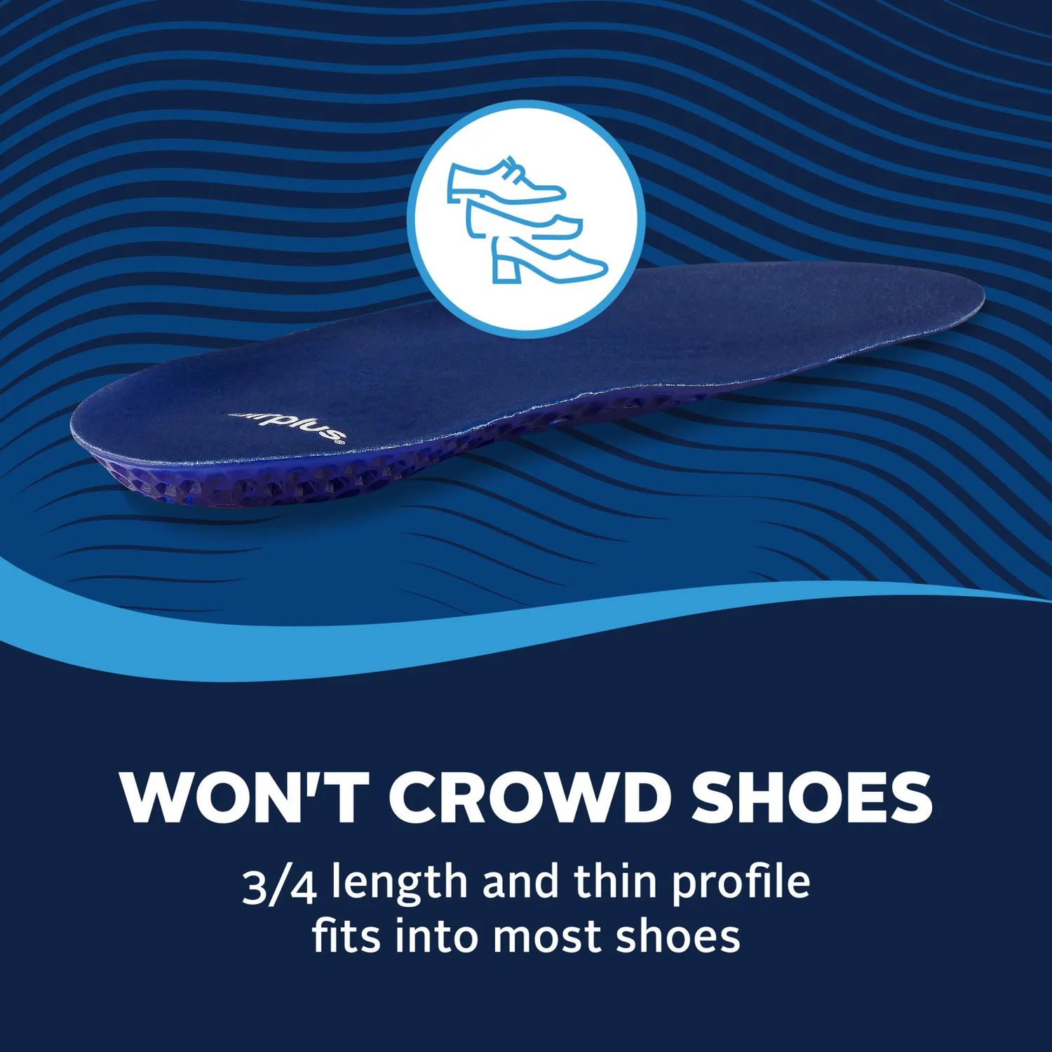 Airplus Gel Comfort semelles gel 3/4 amorti talon