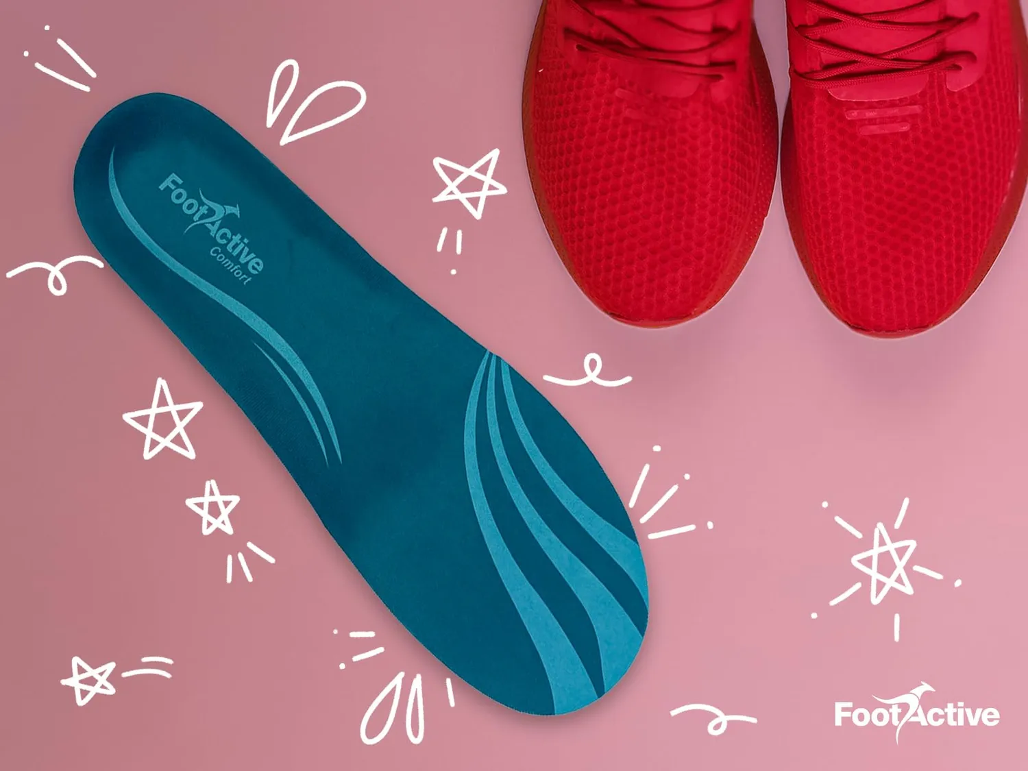 FootActive Confort semelles orthopédiques S 39/41 anti-douleur talon