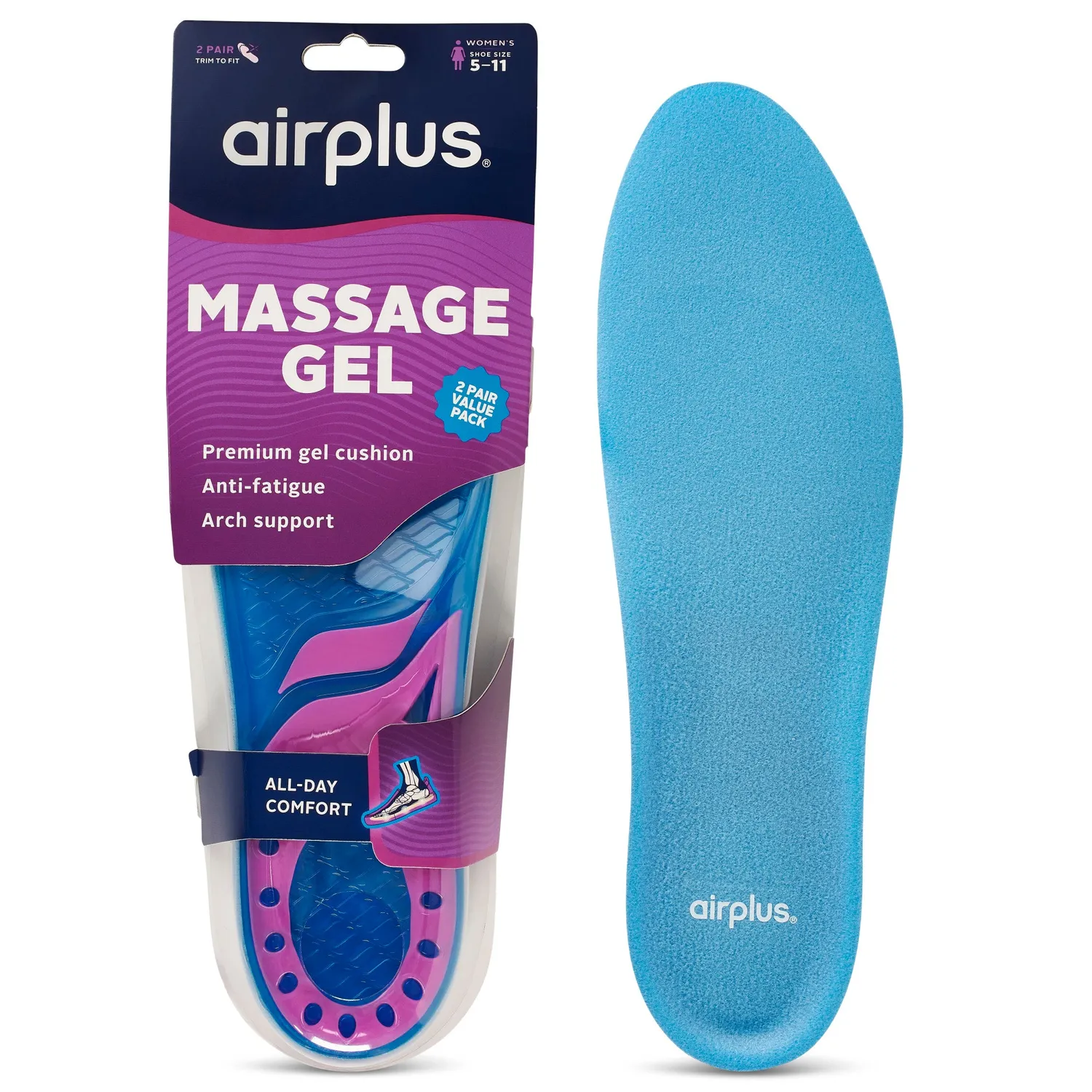 Airplus Massage Gel semelle gel amorti lot de 2