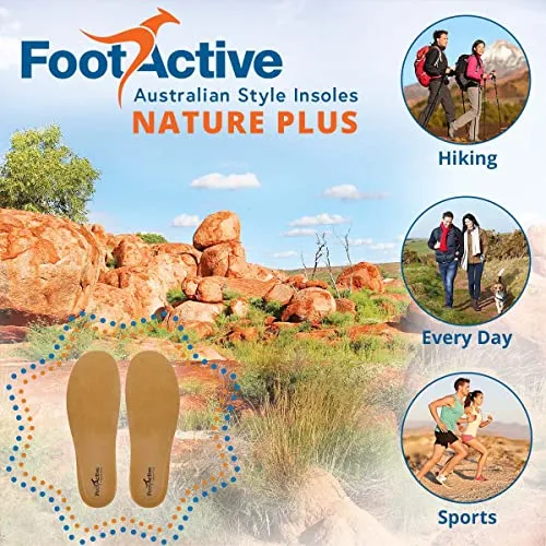FootActive Nature Plus semelles cuir soutien voûte plantaire