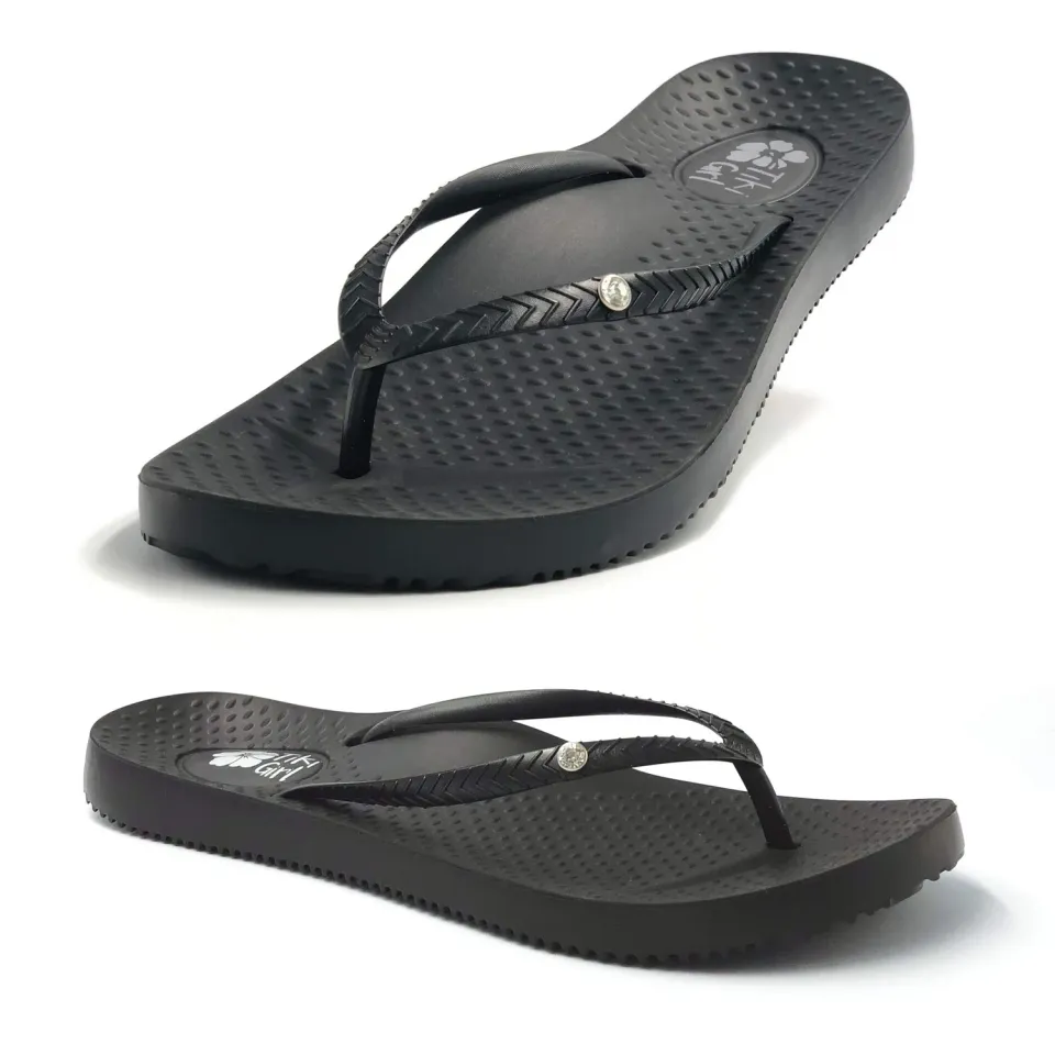 FootActive Tiki Girl Black tongs orthopédiques voûte