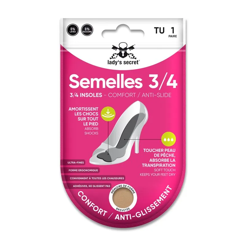 Lady's Secret Semelles 3/4 Confort Amortissement talons