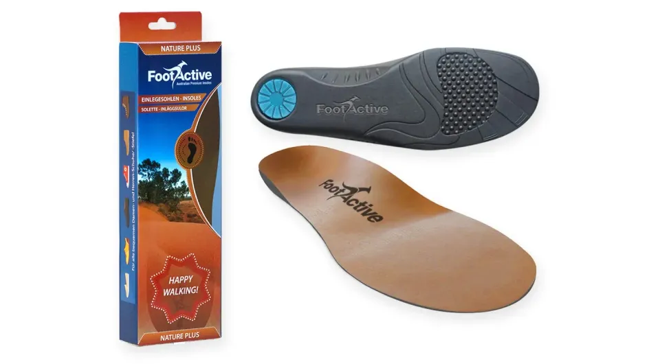 FootActive Nature Plus semelles cuir soutien voûte plantaire