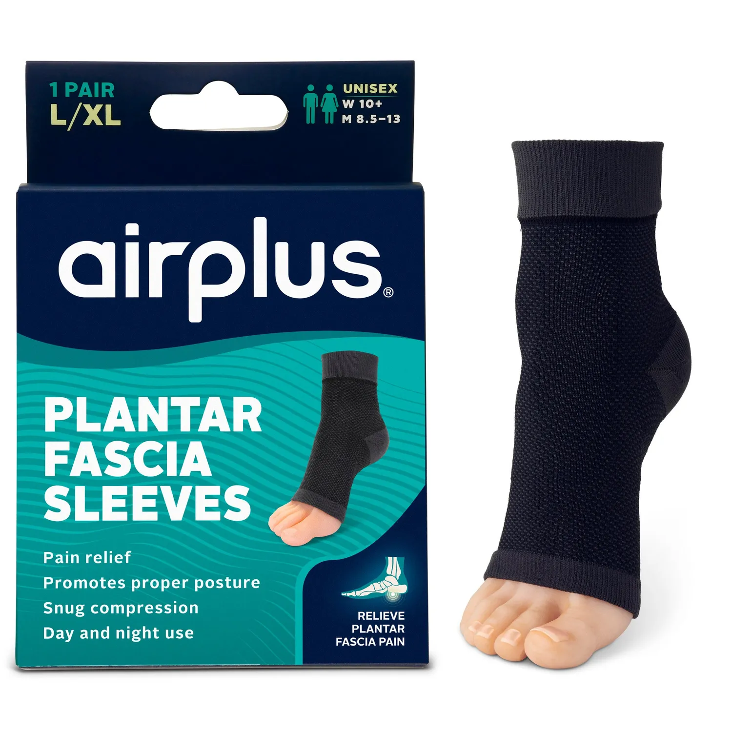 Airplus Plantar Fascia manchon pied SM/MD soutien voûte