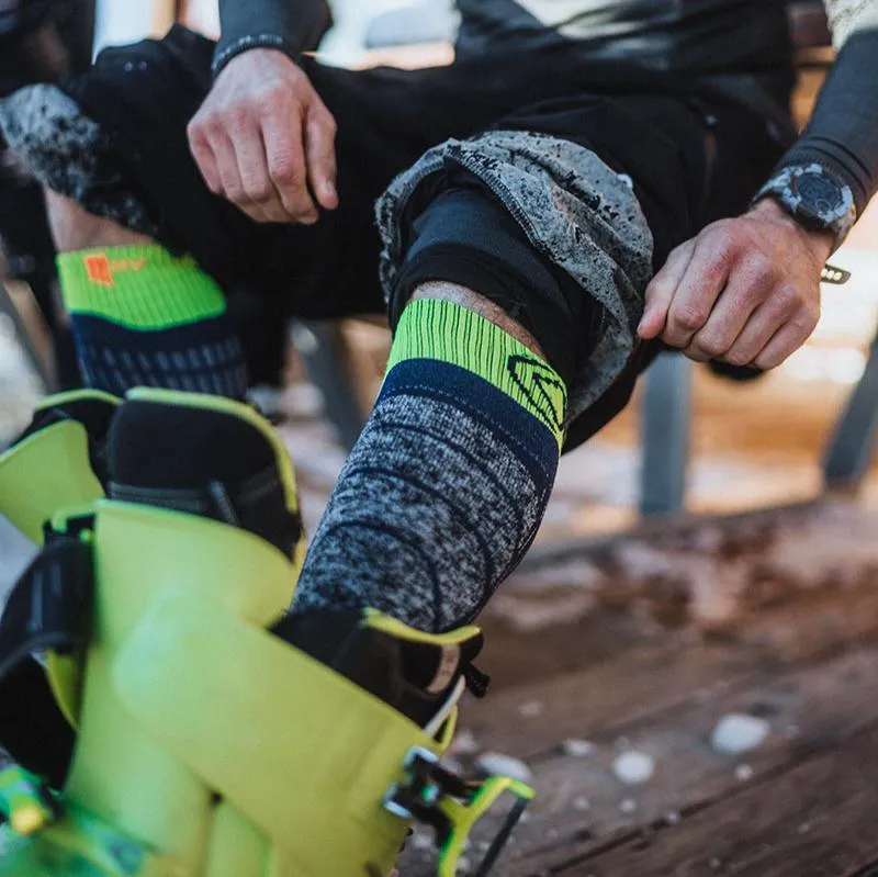My FIT Ski Comfort chaussettes ski bleu-gris chaudes