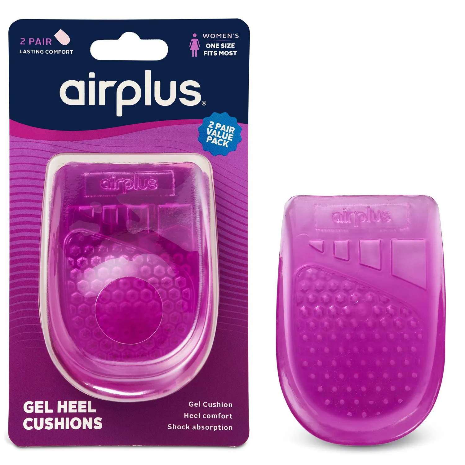Airplus Gel Heel Cushion talonnette gel lot de 2 amorti
