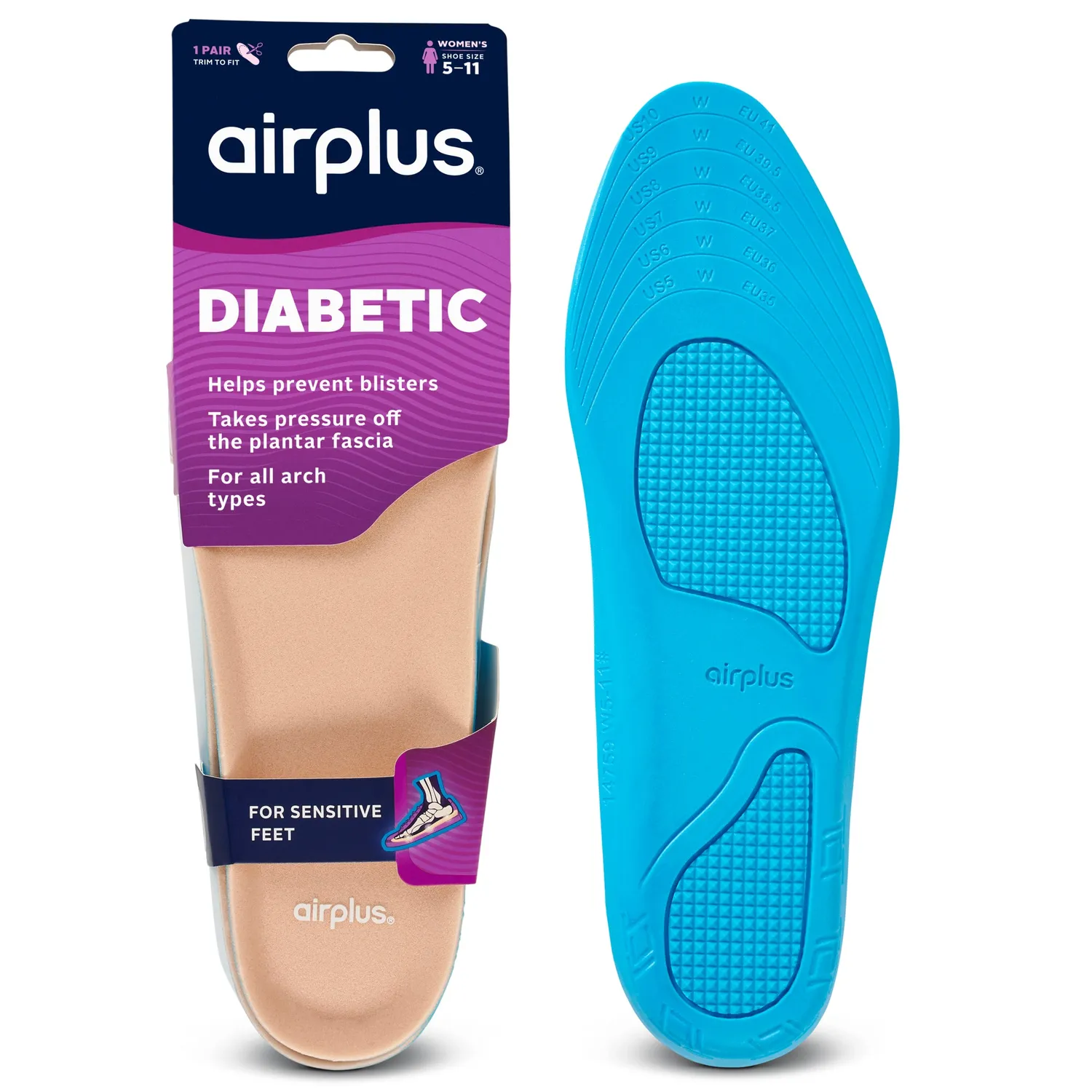 Airplus Diabetic semelle pieds sensibles mousse