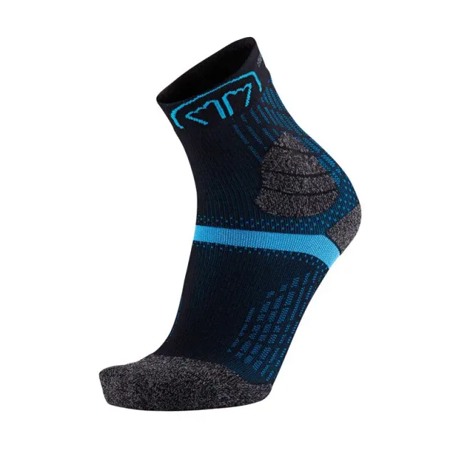 My FIT Trail Double chaussettes trail noir turquoise anti-ampoules