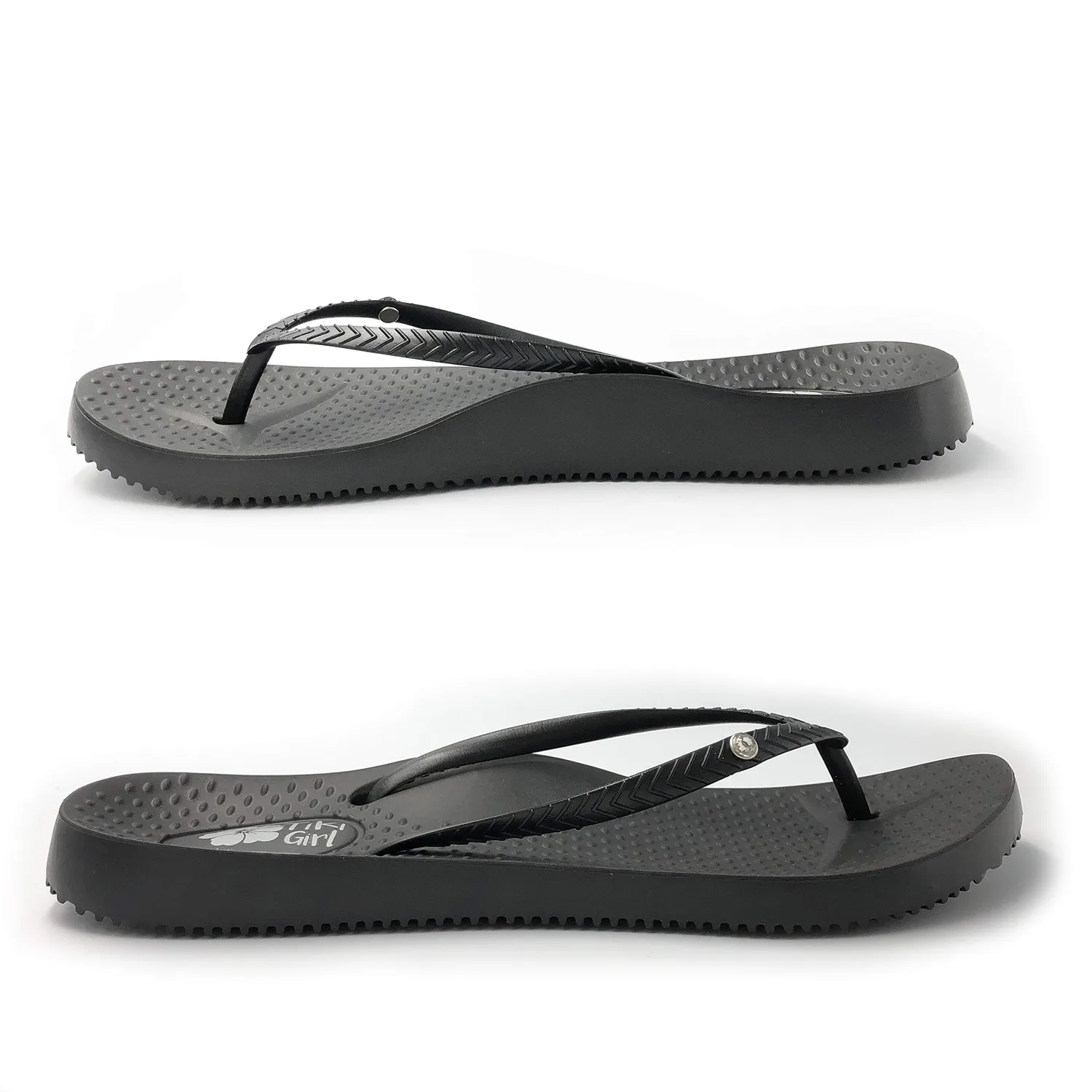 FootActive Tiki Girl Black tongs orthopédiques voûte
