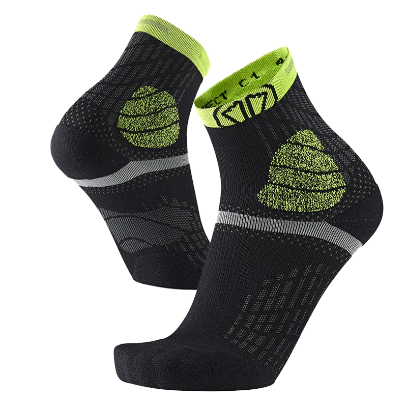 Sidas Trail Protect chaussettes trail noir jaune