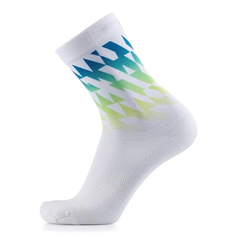 My FIT Run Colors Geo chaussettes trail vert bleu