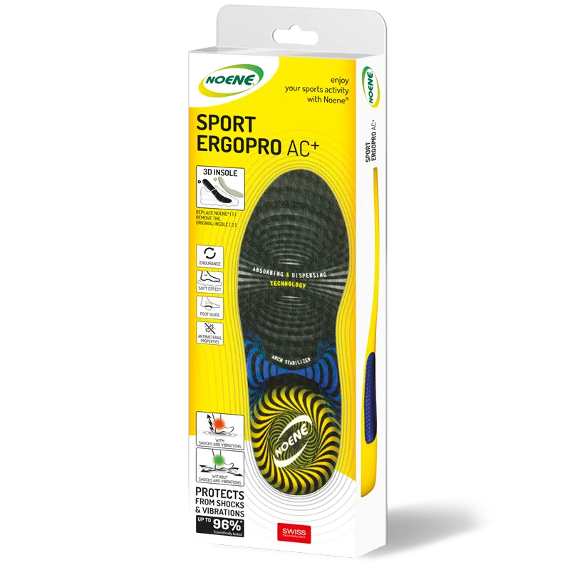 Noene Ergopro AC+ semelles running memory foam voûte plantaire
