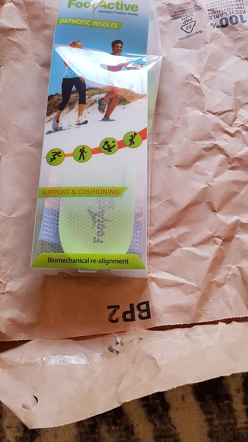 FootActive Sports semelles orthopédiques bleu 36/38 amorti