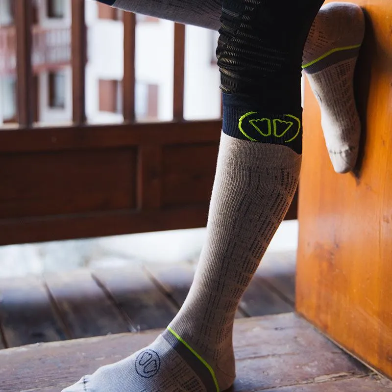 My FIT Ski Merino Performance chaussettes ski fines blanc bleu